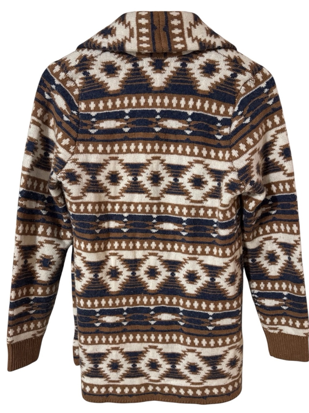 ORVIS Sweater Cardigan Wool Cashmere Aztec Southwestern Western Women’s Small - Picture 4 of 7